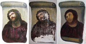Caso da espanhola que tentou recuperar pintura mostra que é necessário conhecimento para restauração de obras de arte (Crédito: Centro de Estudos Borjanos/AFP)